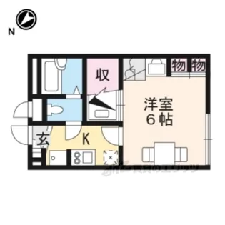 レオパレスコスモ【2階】の間取り