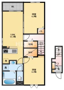 TKY ヴィレッジC【2階】の間取り