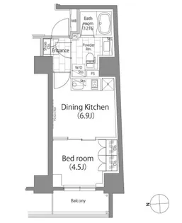 パークハビオ元浅草【9階】の間取り