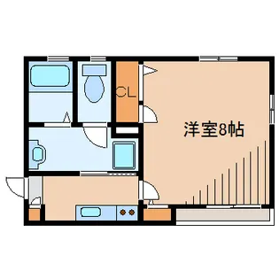 カサブランカ富士見ヶ丘【1階】の間取り