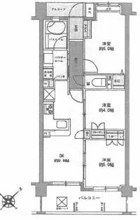 (仮称)古千谷マンション【4階】の間取り