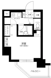 レガリアレジデンス早稲田イクス【4階】の間取り