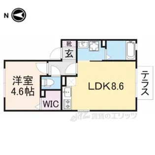 ラナ・カスターナ【1階】の間取り