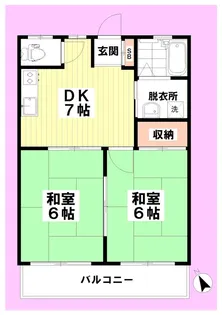 メープルハイツ【2階】の間取り