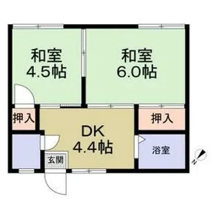 フォーブル谷上C棟【2階】の間取り