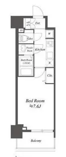 プレサンスブルーム浅草North【2階】の間取り