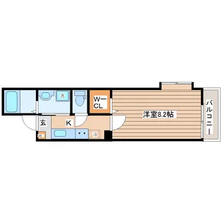 グロウランス長町I【1階】の間取り