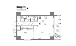プラウドフラット隅田リバーサイド【4階】の間取り