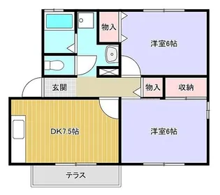 ピュアエクセレント【1階】の間取り