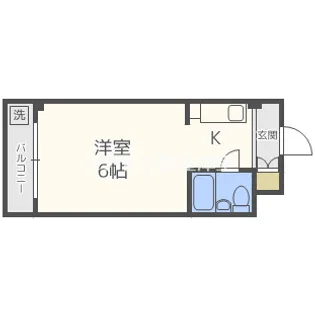 インペリアル住吉大社【4階】の間取り