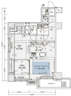 アーリアシティ尾久【6階】の間取り