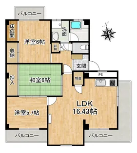 ソラリス【2階】の間取り