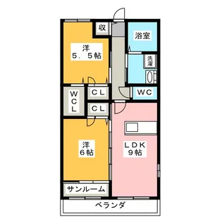 アクアマリン I【1階】の間取り