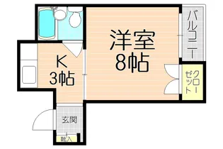 荻野ビル【3階】の間取り