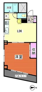 ウエノ東大井ハイツ【2階】の間取り