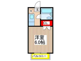 コーポ四季【1階】の間取り