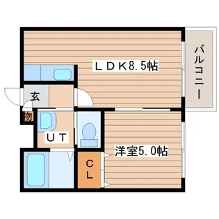 ブランノワール円【4階】の間取り