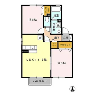 ブランソレイユ【1階】の間取り
