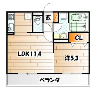 le ciel bleu【1階】の間取り