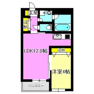ラシーム高崎【7階】の間取り