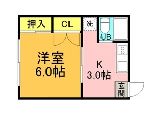 上原寮【2階】の間取り