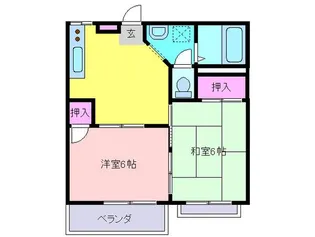 オレンジペコA【1階】の間取り