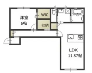めぞんミネット【1階】の間取り