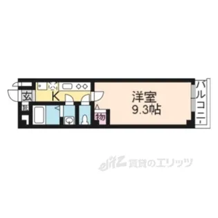 フラッティ千本今出川【4階】の間取り