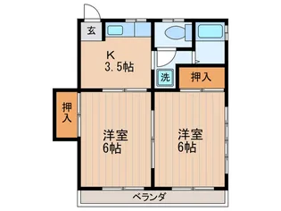 マキノコーポ【2階】の間取り