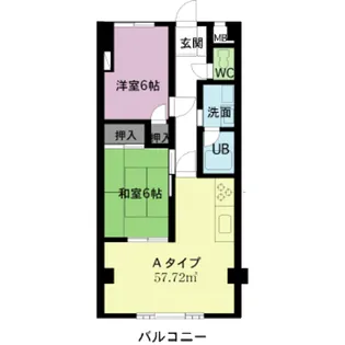 ピースフルパレス【2階】の間取り
