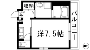 モレスヴィラ池田【3階】の間取り