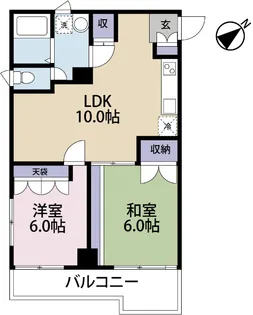 D’sマンション【4階】の間取り