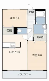ルミナス緒川【2階】の間取り