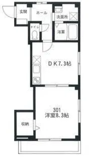 アベニュー大口【3階】の間取り