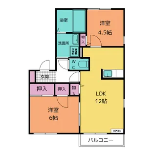 フローラS【2階】の間取り