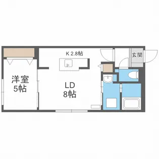 ブランシャール円山医大前【3階】の間取り
