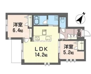 セルディーナ アイ【1階】の間取り