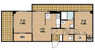 伊勢町メゾンたちばな【4階】の間取り