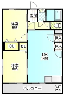 ササキハイツ【2階】の間取り