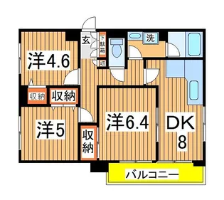 グレイスフルコート21【4階】の間取り