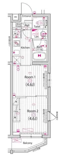 ガーラ・ヒルズ練馬【3階】の間取り