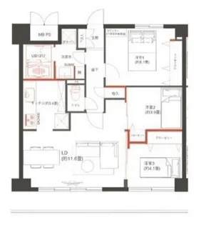 DeLCCS亀戸II【8階】の間取り