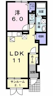 アルタベラ【1階】の間取り