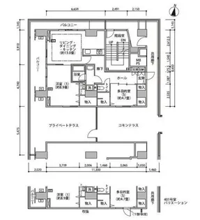 東雲キャナルコートCODAN16号棟【4階】の間取り