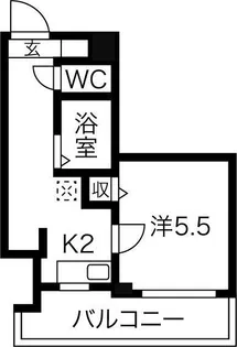 ライラック都島本通【7階】の間取り
