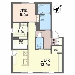 グランドールタモリ B【1階】の間取り