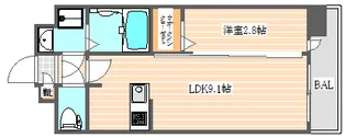 グランフォーレ博多駅プレミア【12階】の間取り