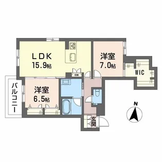 ザ・シグマ上杉【3階】の間取り