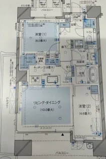 ブランズ芝浦【6階】の間取り