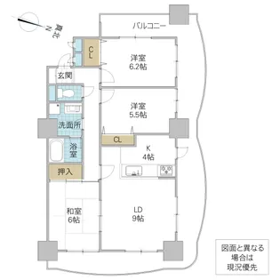 シャトーアトラス【8階】の間取り